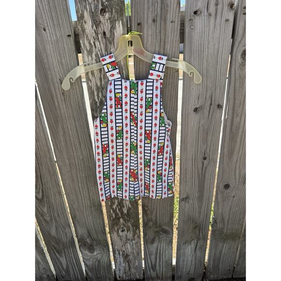 Very Rare 60s 70s 3T Overalls Vintage Boy Ladder Apples - Picture 8 of 8